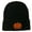Black, variant on Halloween Jack o Lantern Embroidered Long Beanie - Black OSFM