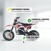 SYX MOTO MK 40cc 4-Stroke Gas Powered Mini Dirt Bike for Kids & Youth, Fully Automatic Entry-Level Off-Road Pit Bike with Speed Governor, Pull Start, Red