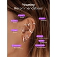 thumbnail image 4 of ChicSilver 925 Sterling Silver Huggie Hoop Earrings or Women Cubic Zirconia 8mm Cartilage Earrings Small Silver Hoops Lightweight Hypoallergenic Jewelry Christmas Birthday Gifts for Her Mom Wife, 4 of 10