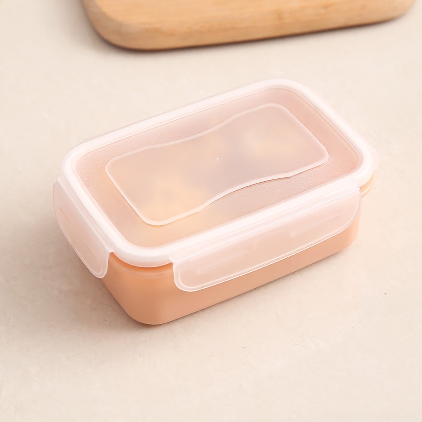 Begine Containers for Food Clearance, Plastic Airtight Jar Refrigerator Crisper Box Kitchen Lunch Box Cereals Snack Storage Storage Jar,1Pc Storage Box