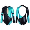 thumbnail image 4 of MSemis Girls One Piece Gymnastic Leotard Diamonds Ballet Athletic Dance Bodysuit, 4 of 6