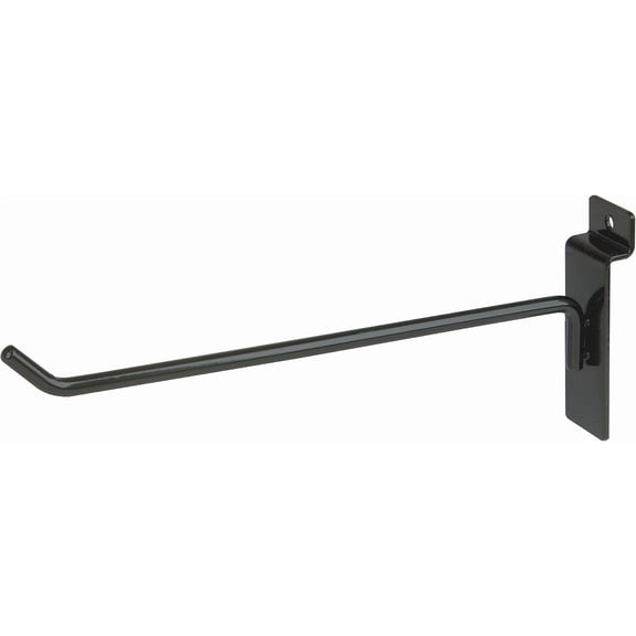 Econoco 8” Slatwall Deluxe Hooks, Slatwall Hooks, Display Hooks for Panel, Black (Pack of 96)