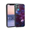 thumbnail image 1 of Galaxy Phone Case, Degined for iPhone 12 Case Men Women, Flexible Silicone Shockproof Case for iPhone 12, 1 of 1