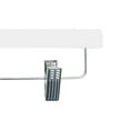 thumbnail image 2 of NAHANCO 14” Flat Wooden Skirt/Pant Hanger With Chrome Hardware, White Gloss - 10/CTN., 2 of 4