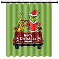 thumbnail image 1 of Grinch Christmas Decorations Grinch Decor the Grinch Non Slip Toilet Polyester Cover Mat Set Bathroom Shower Curtain, 1 of 2