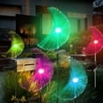 thumbnail image 2 of Beautynvta Solar Garden Lights, Jellyfish, Butterflies and Hearts Shape LED Fiber Lights, Decorative Solar Stake Light for Yard Pathway Patio Lawn Decor, 2Pcs, Colorful Light, 2 of 6