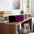 thumbnail image 2 of Unique Bargains Small Digital Alarm Clock for Deep Sleepers Pink, 2 of 6