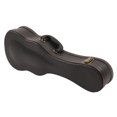 thumbnail image 4 of Caja dura de ukelele, bolso de ukelele, bolsita de ukelele resistente al agua portátil de cuero de cuero PU con mango de transporte Negro 23 pulgadas, 4 of 8