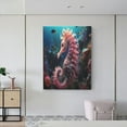 thumbnail image 6 of Xecao Ocean Seahorse for Ready-to-Hang Canvas Art 12x16 Inches - Waterproof HD Print Solid Wood Frame for Gifting,Vertical, 6 of 8
