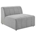 thumbnail image 2 of Modway Bartlett Upholstered Fabric Armless Chair in Light Gray, 2 of 8