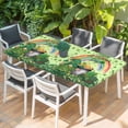 thumbnail image 2 of Green Gnomes St. Patrick's Day Table Cloths for 3 Foot Rectangle Tables, Lucky Clovers Rainbow Patio Waterproof Elastic Fitted Tablecloths, Washable Rectangular Table Cover for Camping, 2 of 8