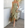 thumbnail image 2 of Women Summer Maxi Dress Spaghetti Strap Y2k Cute Ruffle Tiered Wedding Guest Flowy Dress, 2 of 7