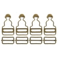 thumbnail image 1 of Unique Bargains Bronze Tone Metal Suspender Replacement Buckles 4 Sets, 1 of 6