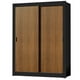 thumbnail image 2 of Ropero Closet Madesa Dallas Plus 2 Puertas Corredizas 4 Cajones Negro/Marrón, 2 of 5