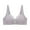 Gray, variant on Aoochasliy Wireless Bras for Women Push Up Bra Soild Wire Free Underwire Bras One-Piece Bra Everyday Back Buckle Underwire Bras
