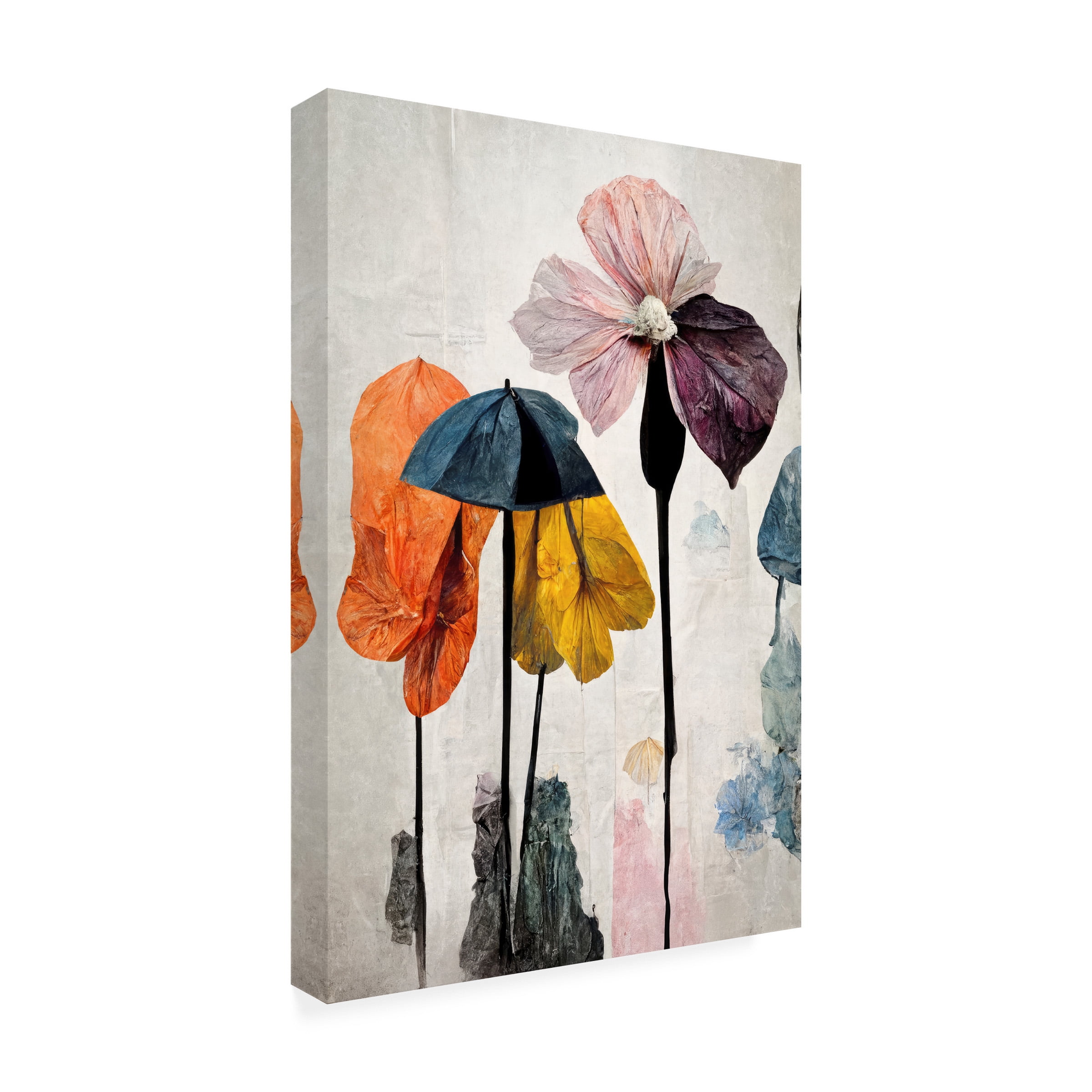 Treechild 'Umbrella Flowers No2' Canvas Art