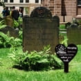 thumbnail image 5 of Heart Shaped Commemorative Funny Garden Stake Nature and Truth Memorial Humorous Plaque Cemetery Acrylic Grave Stake Waterproof Blessing Garden Plaque, 5 of 7