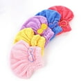 thumbnail image 6 of Travelwant Microfiber Hair Drying Caps, Extrame Soft & Ultra Absorbent, Fast Drying Hair Turban Wrap Towels Shower Cap for Girls and Women, 6 of 8