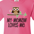 thumbnail image 4 of Inktastic My Memaw Loves Me Girl Owl Youth T-Shirt, 4 of 5