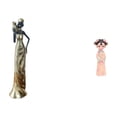 thumbnail image 1 of Figura Decorativa Ligera De Resina De Una Dama Tribal Africana, Ideal Para Hoteles, Dormitorios, Casas De Campo, Oficinas O Como Regalo. Miniatura Tradicional China Antigua., 1 of 8