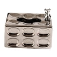 thumbnail image 1 of GUOOL Creative Ceramic Tissue Box Cover Decorative Rectangle Facial Tissue Holder Case Argent, 1 of 9