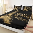 thumbnail image 3 of jejeloiu Cute Butterflies Twin Sheet Sets,Gold Eiffel Tower Bedding For Adults 3pcs, 3 of 7