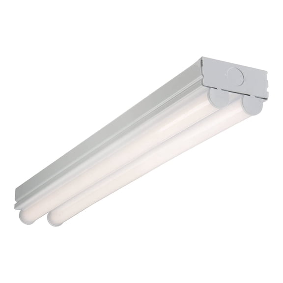 Metalux 2ST2L2040R Non-Dimmable Linear Strip Light, 1 LED Lamp, 19 W Fixture, 120/277 VAC, White Powder Coated Housing