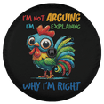 thumbnail image 2 of Lotusprinthandmade Funny Chicken Not Arguing Spare Tire Cover With Backup Camera Hole 6 Sizes (34 in.), 2 of 7