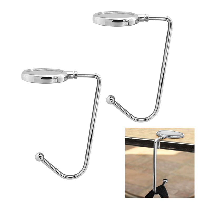 Metal Table Side Bag Hook Ladies Handbag Holder Clothes Hanger Purse Grocery Storage Luggage Hardware Accessories Metal, Women's, Size: Small, Other