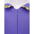 thumbnail image 5 of iiniim iiniim Kids Girls Leotard Long Sleeves Tassel Jumpsuit with Tie Party Purple 4, 5 of 7