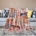 thumbnail image 2 of ONETECH Pink Cartoon Horse Blanket Cartoon Throw Blanket for Couch, Kids Plush Fleece Blanket Super Cozy Soft Flannel Blanket Decorative Fuzzy Throws, 2 of 6