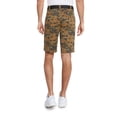 thumbnail image 5 of 9 Crowns Men's Flat Front Digital Camo Belted Shorts (Khaki Camo, 30), 5 of 5