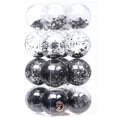 thumbnail image 1 of Sea Team Bolas de Navidad decorativas de plástico transparente inastillable de 60 mm/2,36 pulgadas, juego de bolas de Navidad decorativas con decoraciones delicadas rellenas (30 unidades, champán), 1 of 4