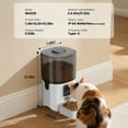 thumbnail image 4 of Oneisall WF-63 5GHz & 2.4GHz Automatic Cat Food Dispenser, 6L/25 Cups Automatic Cat Feeder with Camera, White, 4 of 13
