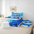 thumbnail image 5 of Feelyou Cartoon Sea Turtle Twin Bedding Sets 7-Piece, Dreamy Ocean Animal Bedding Comforter Set, Marine Coral Reversible Sheet Sets, Lightweight Room Decor, 5 of 7