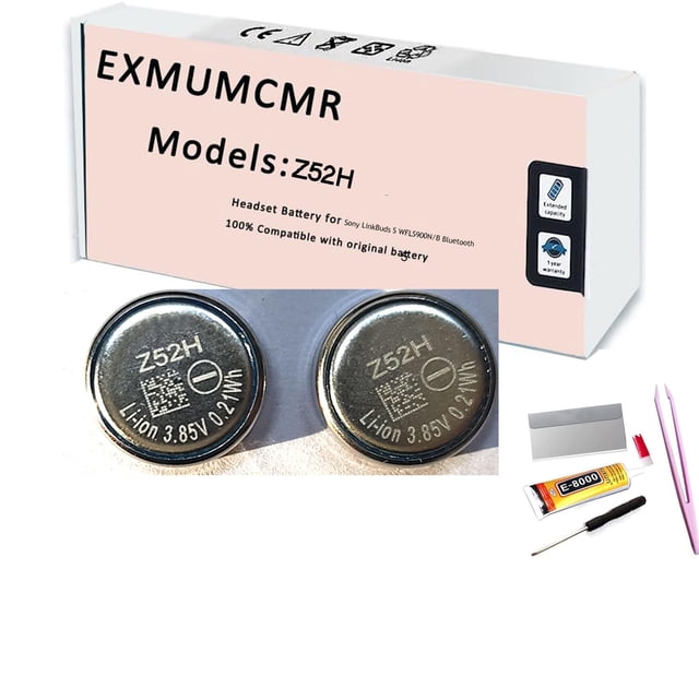Batería EXMUMCMR Z52H 3,85 V 55 mAh para Sony LinkBuds S WFLS900N/B