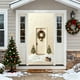 thumbnail image 4 of Cortina de puerta de Navidad - Decoración navideña estilo bordado de 35" x 72" para puerta principal, pared y fiesta, 4 of 6