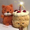 thumbnail image 4 of Peluche creativo con forma de tarta de cumpleaños de Jellycat, almohada pequeña, juguete de peluche que canta, divertido y divertido regalo de cumpleaños y Navidad, 4 of 5