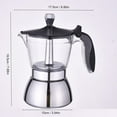 thumbnail image 3 of Coffee Brewing Pots With Clear Lid And Sturdy Stainless Steel Construction Suitable For Small Offices And Homes, 3 of 8