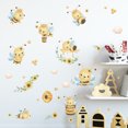 thumbnail image 1 of Juego de adhesivos de pared de insectos de abejas de dibujos animados JAMW coloridos para niños decoración DIY, 1 of 5