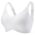 thumbnail image 2 of Hfnxid Wireless Jelly Bras for Women V Mesh No Underwire Seamless Bralettes Push Up Full Coverage Everyday Bra, 2 of 6