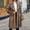 Coffee, variant on Jesvior Women'S Faux Fur Long Coat Jacket Winter Warm V-Neck Solid Outerwear Casual Fashion Polyester Overcoat for Daily Party Lounge