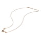 thumbnail image 1 of Collar de acero de titanio Color resistente Corte exquisito Colgante de oro brillante Cadena Collar para mujeres Hija Amante, 1 of 10
