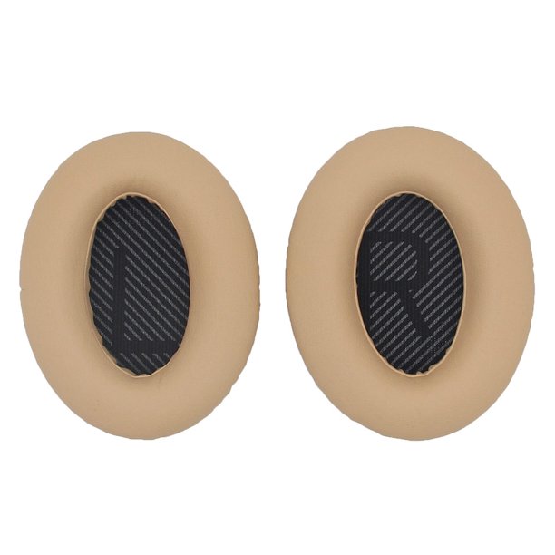 Seitruly Almohadillas para los oídos, almohadillas para los oídos, cancelación de ruido, protección auditiva para juegos, orejeras, piezas de Relojes inteligentes Beige+Negro