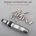thumbnail image 4 of 7-Piece Red-Handle Impact Screwdriver Bit Set with Iron Storage Case, Chromium-Vanadium Steel Construction for Rust Screw Removal, Durable Hardware Tools Kit for DIY Enthusiasts and Professionals,, 4 of 6