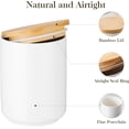 thumbnail image 4 of Tea Coffee Sugar Canisters, 1120ml Ceramic Kitchen Canisters, White Canister with Airtight Bamboo Lid for Coffee, Flour, Spices, Tea, Sugar, 4 of 4