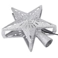 thumbnail image 4 of 100-240V LED Hollow Star Snowflake Projector Light Rotation Lamp for Christmas Tree Top Decorationsilver US, 4 of 5