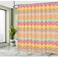 thumbnail image 5 of Ambesonne Ethnic Shower Curtain, Colorful Eastern Style Forms, 69"Wx84"L, Beige and Multicolor, 5 of 5