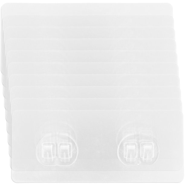 Organizador de ducha de la esquina de 10 piezas Ganchos adhesivos Adhesivos Baño Estante de cocina Sticky Hanchy