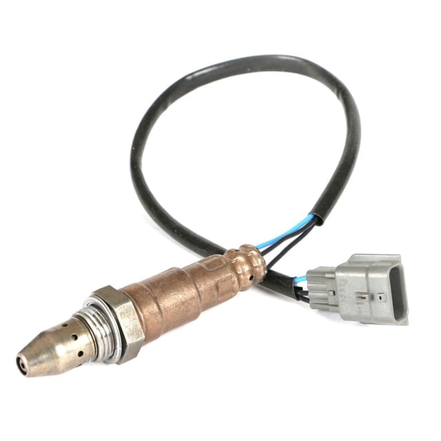 sensor de oxígeno o2 compatible con rogue engine qr25de 226934cl0a 22693-4cl0a nuevo, vista frontal inclinada de sensor O2 metálico con tuerca hexagonal, cuerpo cilíndrico perforado y cable negro con conector gris de 4 pines; plástico y metal, fondo blanco. Compatible con motores 2.5L QR25DE en Rogue, Terra, NV350, NP300 y Navara. A menudo se usa como repuesto directo en instalaciones de escape.